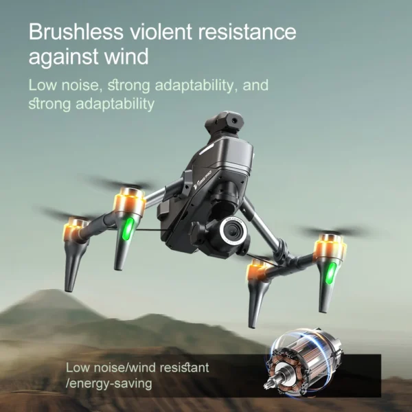New V196 Drone Brushless 8k HD camera Aerial Drone Optical Flow Obstacle Avoidance Flyer Quadcopter RC Plane Toys - Image 2