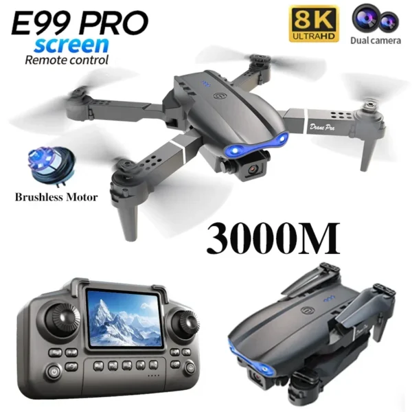 E99 Pro Drone Screen remote control Quadcopter Remote Four Axis Aircraft 8K HD Photography UAV Altitude Fixation Helicopter Toy