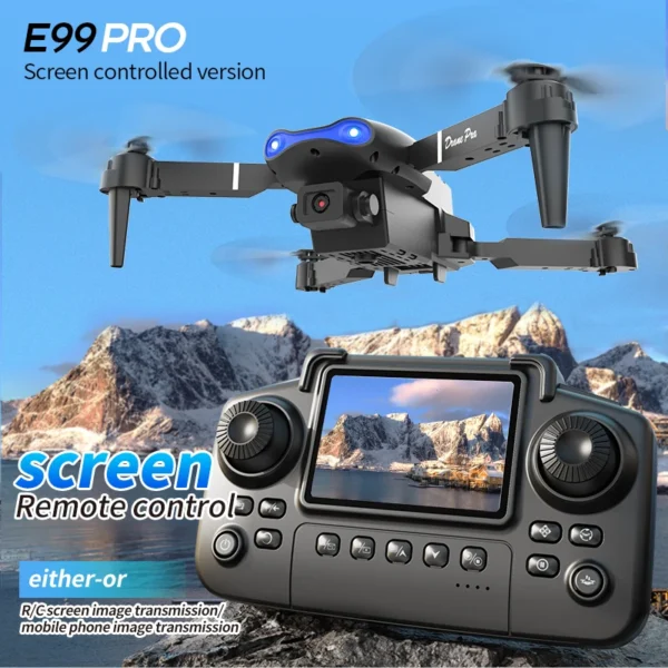 E99 Pro Drone Screen remote control Quadcopter Remote Four Axis Aircraft 8K HD Photography UAV Altitude Fixation Helicopter Toy - Image 2