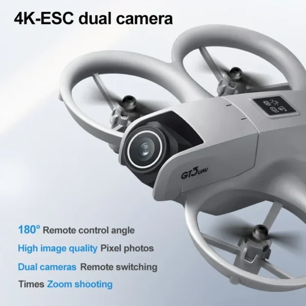 2025 NEW GT3 Mini RC Equipped With LED Lights Drone HD Dual Camera 360-Degree Flip Intelligent Obstacle Avoidance Quadcopter Toy - Image 2