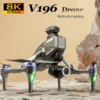 New V196 Drone Brushless 8k HD camera Aerial Drone Optical Flow Obstacle Avoidance Flyer Quadcopter RC Plane Toys