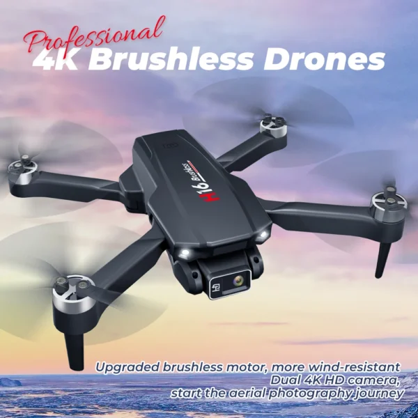 KBDFA New Drone H16 GPS Professional Dual Camera Dron Quadcopter Brushless Aerial Photography Laser Obstacle Avoidance RC Toy - Image 6