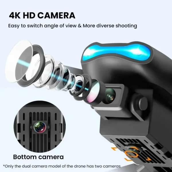 KBDFA E99Pro Drone HD Professional 4k drone Dual Camera WIFI fpv Aircraft Quadcopte Obstacle Avoidance Aerial Photography Drone - Image 2